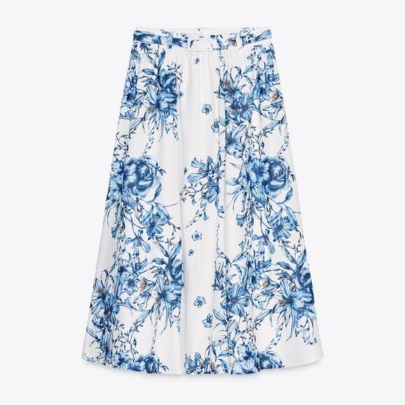 ZARA PRINTED MAXI SKIRT - Picture 9 of 11